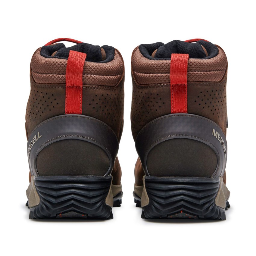 Bottes Merrell Thermo Glacier Mid Waterproof Marron Foncé Homme | A.V.JIXA